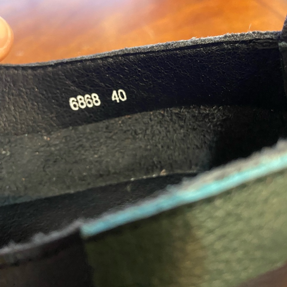 Black Leather Oxford Shoes 40 - Picture 4 of 7